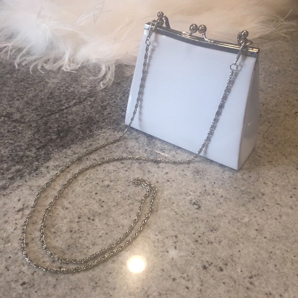 Handbags - Little Something White Patent Vinyl Mini Handbag